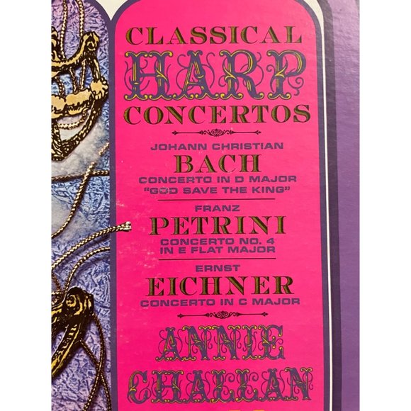 Vintage Classical Vinyl Anne Chalan Harp Concertos From Bach, Petrini, Eichner - Picture 4 of 10